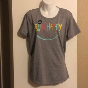 Brooks “run happy “ T shirt